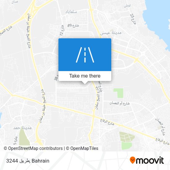 طريق 3244 map