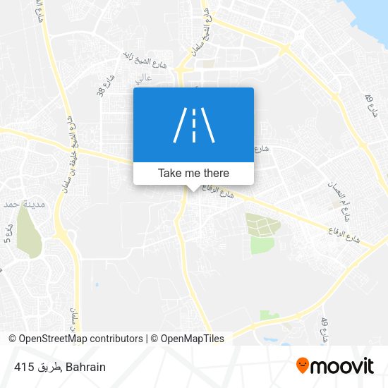 طريق 415 map