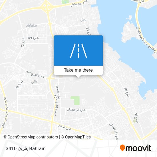 طريق 3410 map