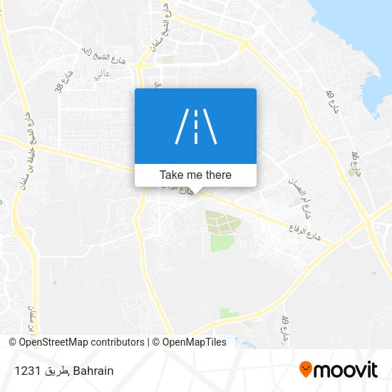 طريق 1231 map