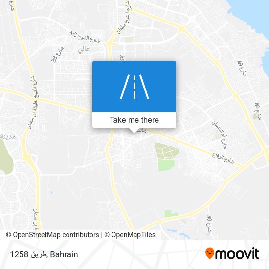 طريق 1258 map