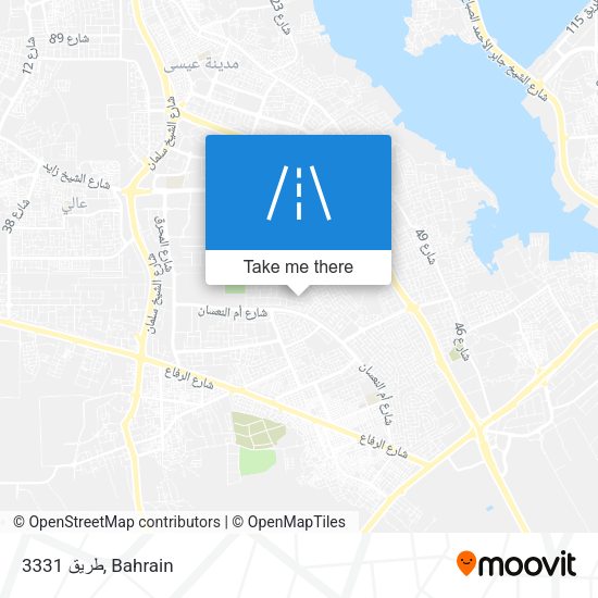 طريق 3331 map
