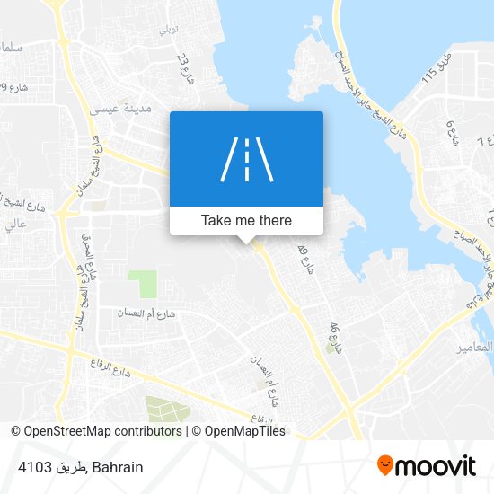 طريق 4103 map