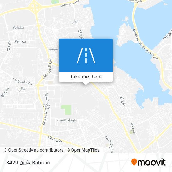 طريق 3429 map