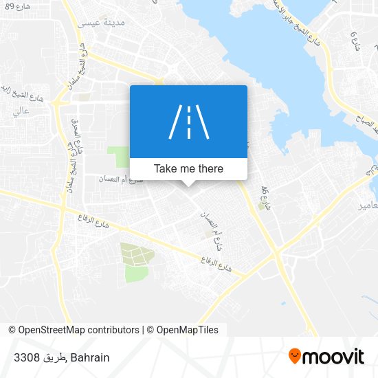 طريق 3308 map