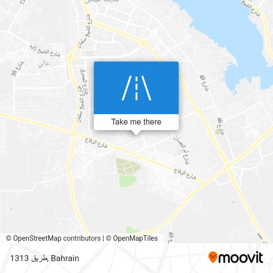 طريق 1313 map