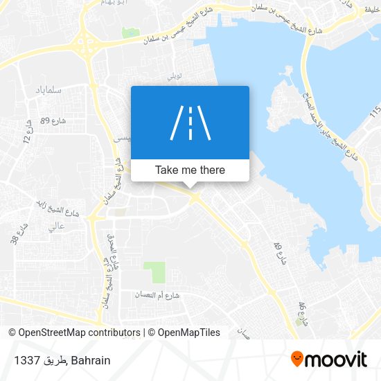 طريق 1337 map
