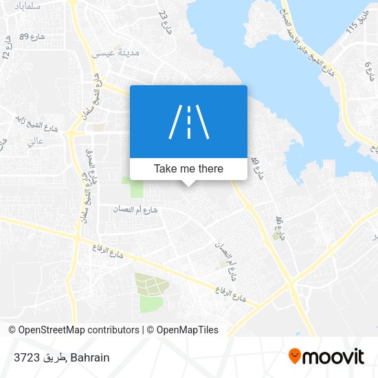 طريق 3723 map