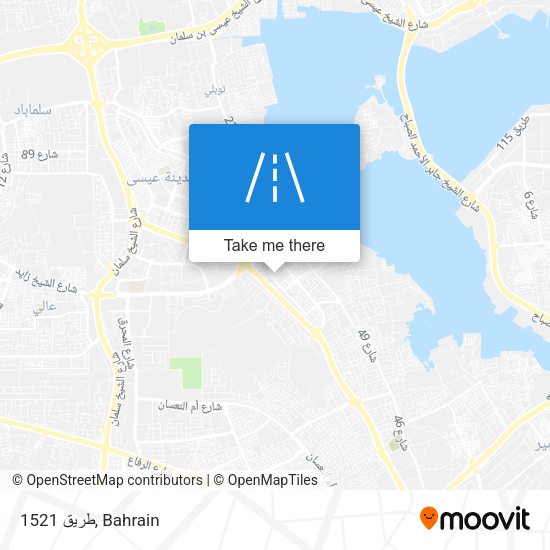 طريق 1521 map