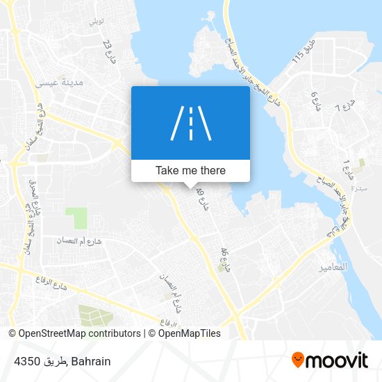 طريق 4350 map