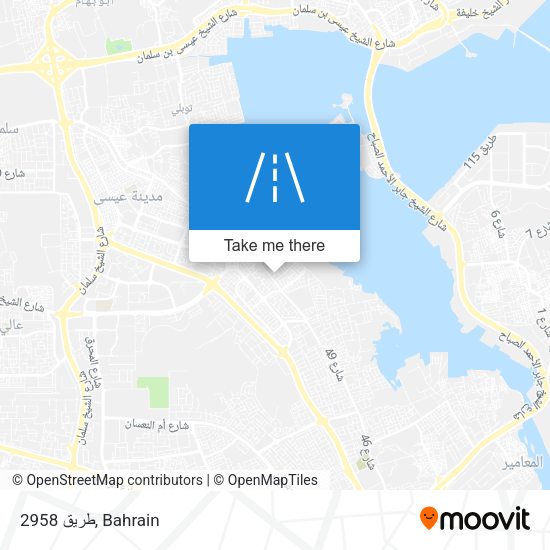 طريق 2958 map