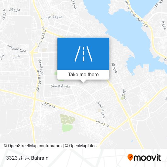 طريق 3323 map