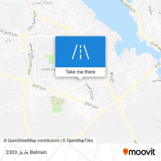 طريق 2303 map