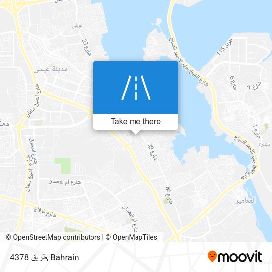 طريق 4378 map