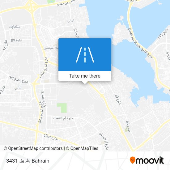 طريق 3431 map