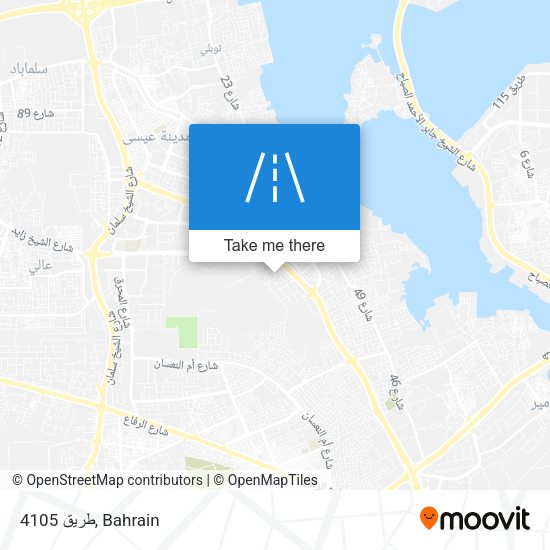 طريق 4105 map