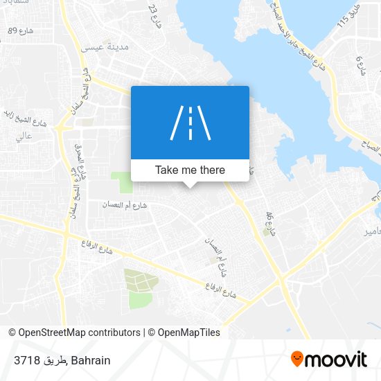 طريق 3718 map