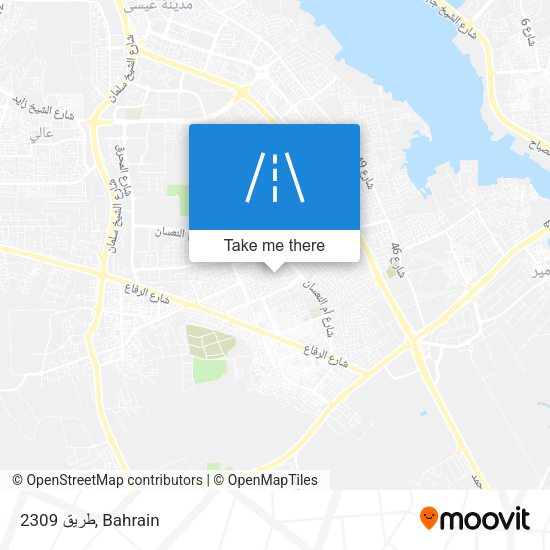 طريق 2309 map