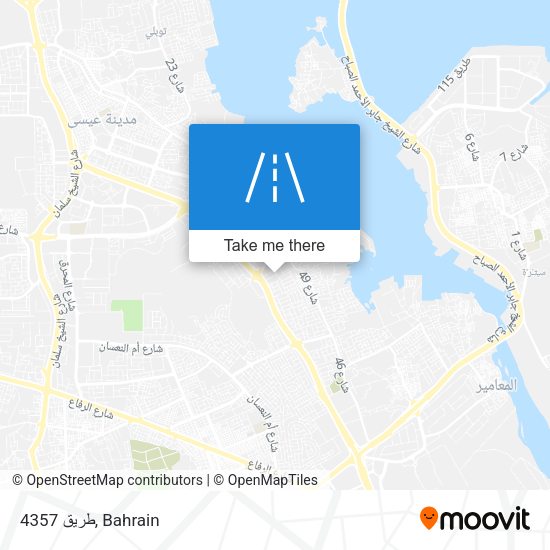طريق 4357 map