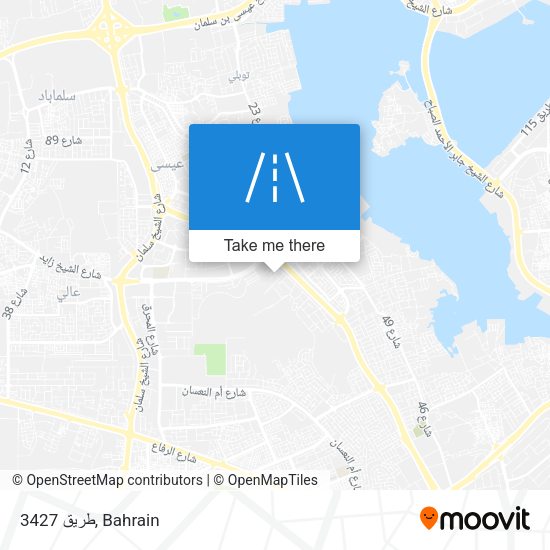 طريق 3427 map