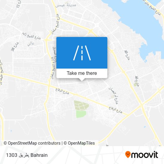 طريق 1303 map