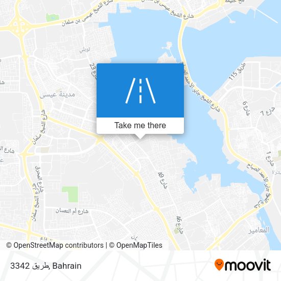 طريق 3342 map