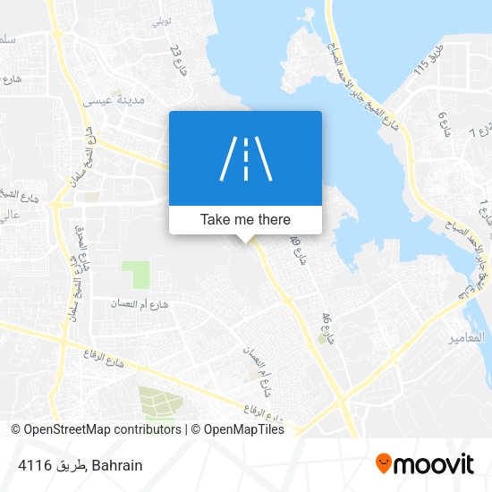 طريق 4116 map