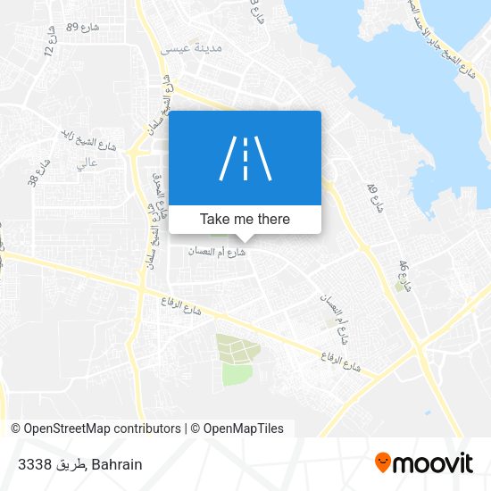 طريق 3338 map