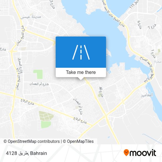 طريق 4128 map