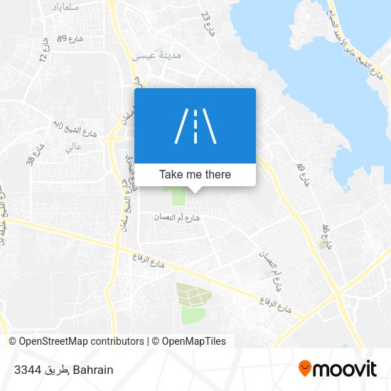 طريق 3344 map