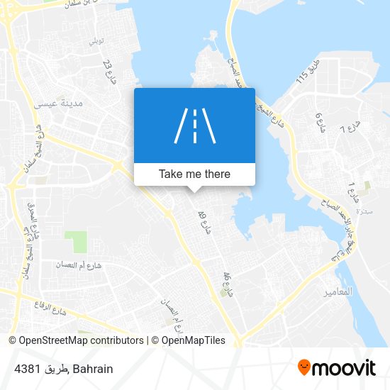 طريق 4381 map