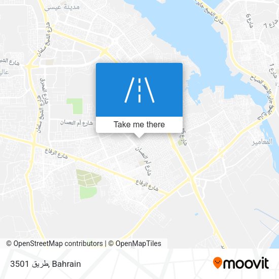 طريق 3501 map
