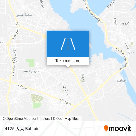 طريق 4125 map