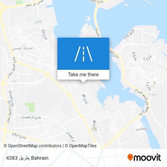 طريق 4383 map