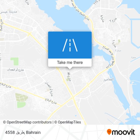 طريق 4558 map