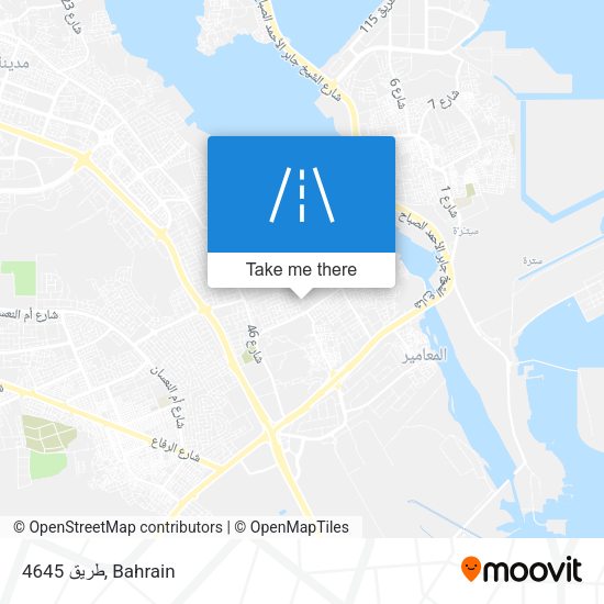 طريق 4645 map