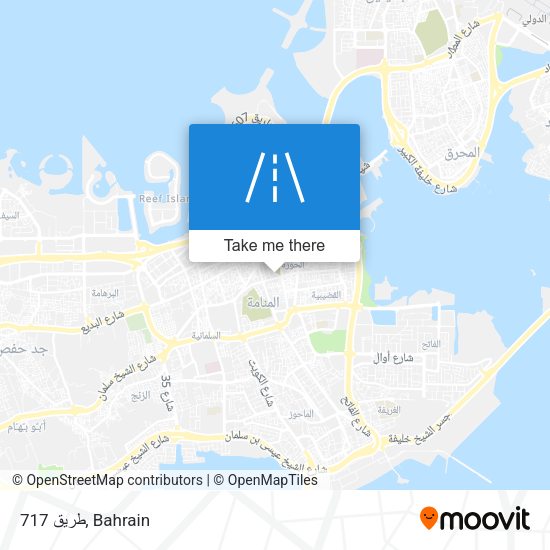 طريق 717 map