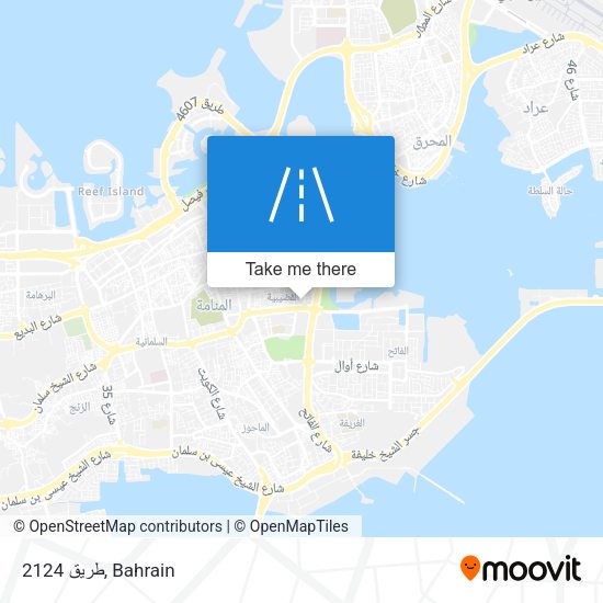 طريق 2124 map