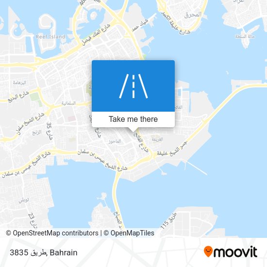 طريق 3835 map
