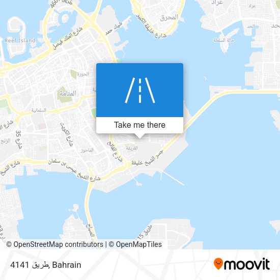 طريق 4141 map