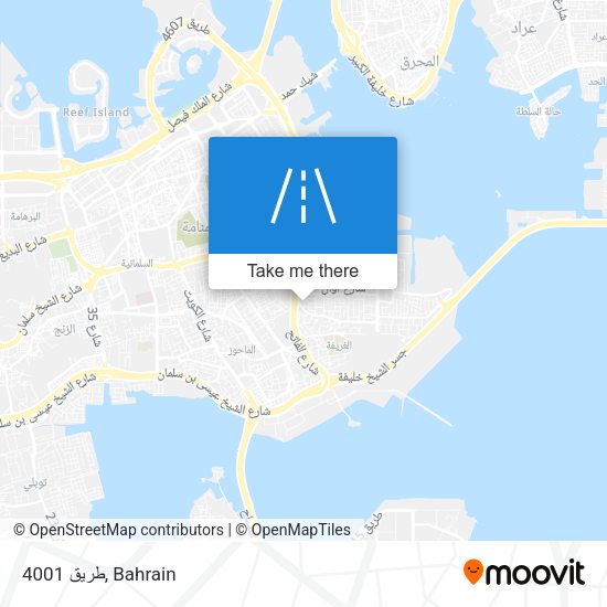 طريق 4001 map