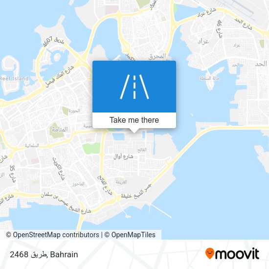 طريق 2468 map