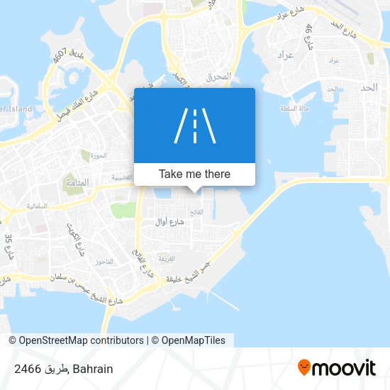 طريق 2466 map
