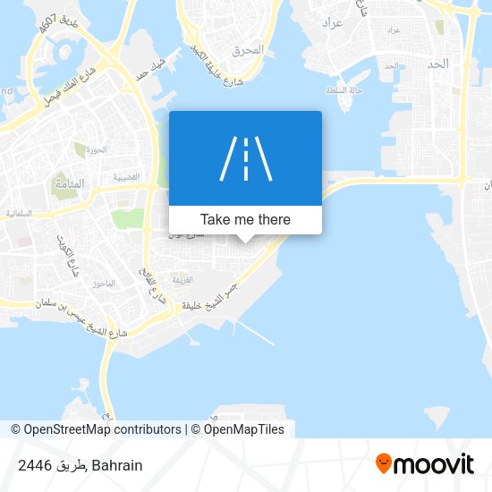 طريق 2446 map