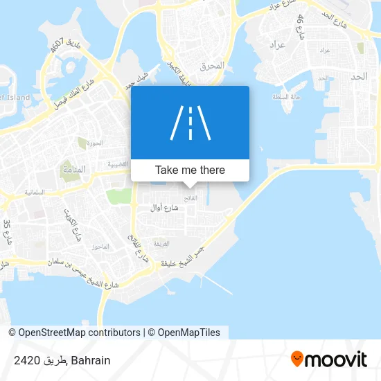 طريق 2420 map