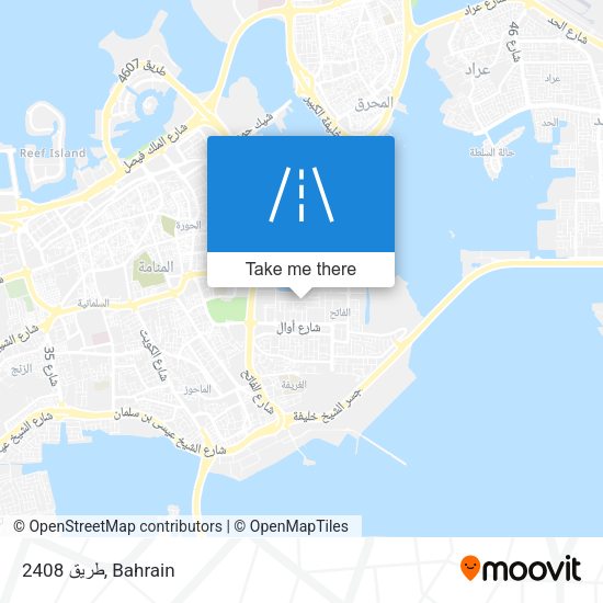 طريق 2408 map