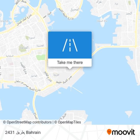 طريق 2431 map