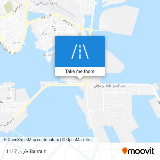 طريق 1117 map
