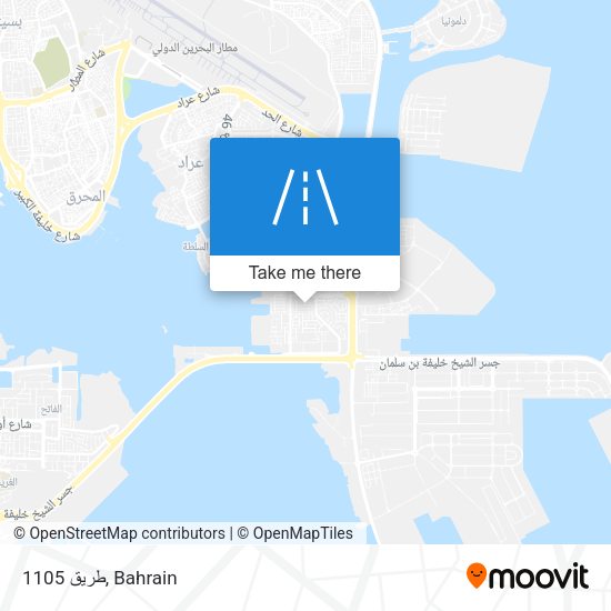 طريق 1105 map