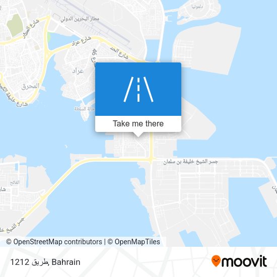 طريق 1212 map